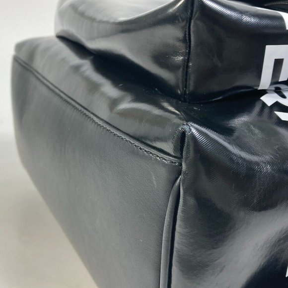 BURBERRY ML JETT Horseferry Backpack Coating canvas Black/White - Picture 10 of 15